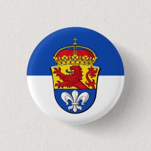 Badge Rond 2,50 Cm Drapeau de Darmstadt, Allemagne