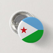 Badge Rond 2,50 Cm Drapeau de Djibouti (Devant & derrière)
