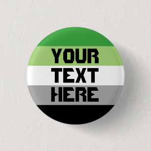 Badge Rond 2,50 Cm Drapeau de fierté aromatique