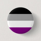 Badge Rond 2,50 Cm Drapeau de fierté asexué (Devant)
