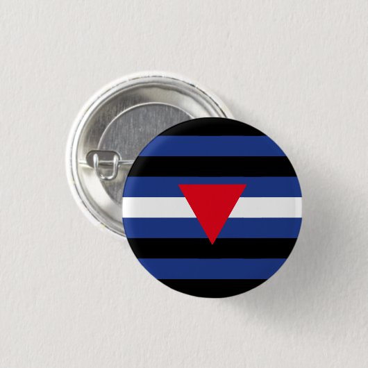 Badge Rond 2,50 Cm Drapeau de fierté cuir queer (Devant & derrière)