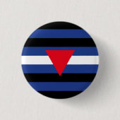 Badge Rond 2,50 Cm Drapeau de fierté cuir queer (Devant)