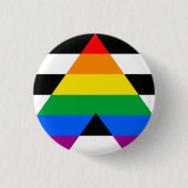 Badge Rond 2,50 Cm Drapeau de fierté d'allié (Devant)