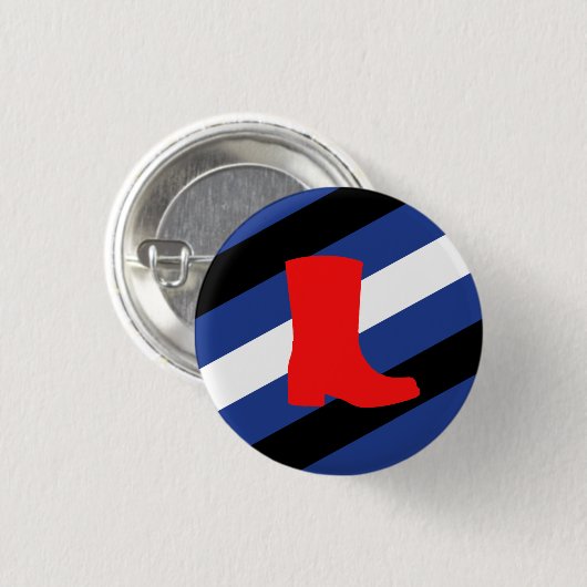 Badge Rond 2,50 Cm Drapeau de fierté de bottes (Devant & derrière)