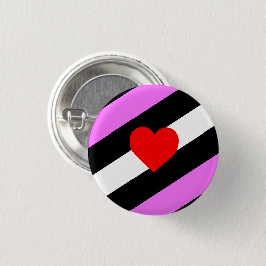 Badge Rond 2,50 Cm Drapeau de fierté de fille de cuir (Devant & derrière)