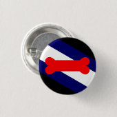 Badge Rond 2,50 Cm Drapeau de fierté de jeu de chiot petit, bouton (Devant & derrière)