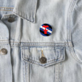 Badge Rond 2,50 Cm Drapeau de fierté de masque (En situation)