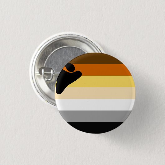 Badge Rond 2,50 Cm Drapeau de fierté des Ours (Devant & derrière)