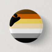 Badge Rond 2,50 Cm Drapeau de fierté des Ours (Devant)