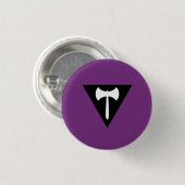 Badge Rond 2,50 Cm Drapeau de fierté du Labrys lesbien (Devant & derrière)