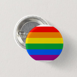 Badge Rond 2,50 Cm Drapeau de fierté gay traditionnel