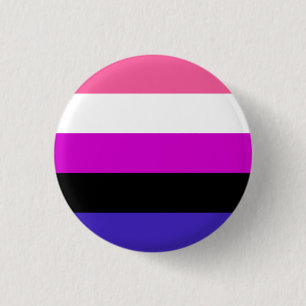 Badge Rond 2,50 Cm Drapeau de fierté genderfluid