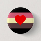 Badge Rond 2,50 Cm Drapeau de fierté grasse (Devant)