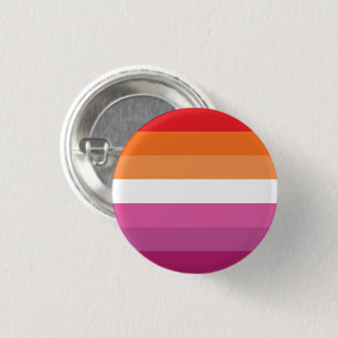 Badge Rond 2,50 Cm Drapeau de fierté lesbienne (Coucher de soleil)