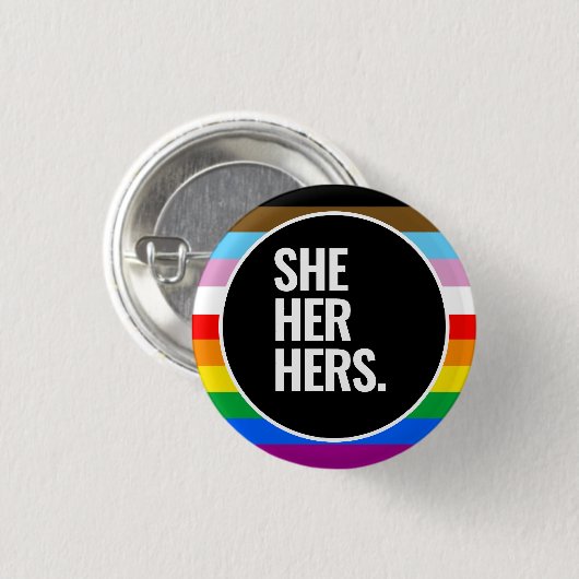 Badge Rond 2,50 Cm Drapeau de fierté LGBTQ+ inclus (Devant & derrière)