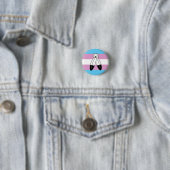 Badge Rond 2,50 Cm Drapeau de fierté trans bispirituel (En situation)