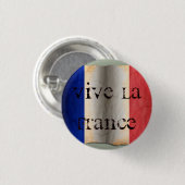 Badge Rond 2,50 Cm Drapeau de France (Devant & derrière)