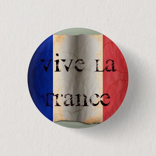 Badge Rond 2,50 Cm Drapeau de France (Devant)