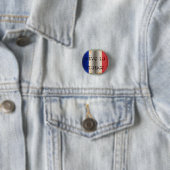 Badge Rond 2,50 Cm Drapeau de France (En situation)