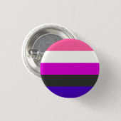 Badge Rond 2,50 Cm Drapeau de Genderfluid (Devant & derrière)