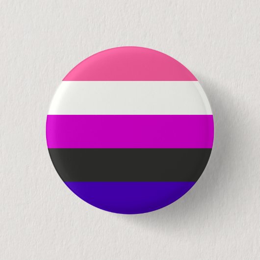 Badge Rond 2,50 Cm Drapeau de Genderfluid (Devant)