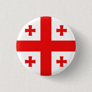 Badge Rond 2,50 Cm Drapeau de Géorgie