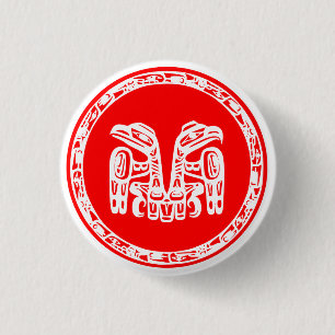 Badge Rond 2,50 Cm Drapeau de Haida