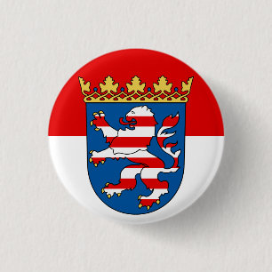 Badge Rond 2,50 Cm Drapeau de Hesse