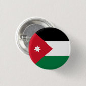 Badge Rond 2,50 Cm Drapeau de Jordanie (Devant & derrière)