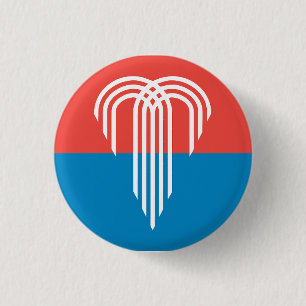 Badge Rond 2,50 Cm Drapeau de Kansas City, Missouri