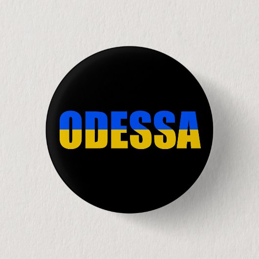 Badge Rond 2,50 Cm Drapeau de Kiev Ukraine (Devant)