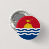 Badge Rond 2,50 Cm Drapeau de Kiribati patriotique (Devant & derrière)