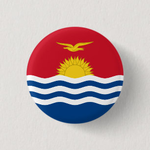 Badge Rond 2,50 Cm Drapeau de Kiribati patriotique