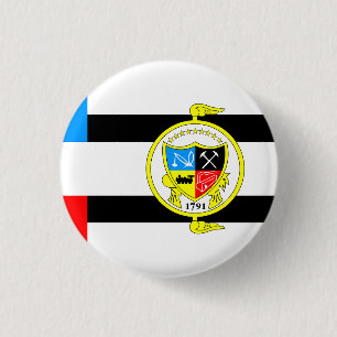 Badge Rond 2,50 Cm Drapeau de Knoxville, Tennessee