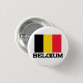 Badge Rond 2,50 Cm Drapeau de la Belgique (Devant & derrière)