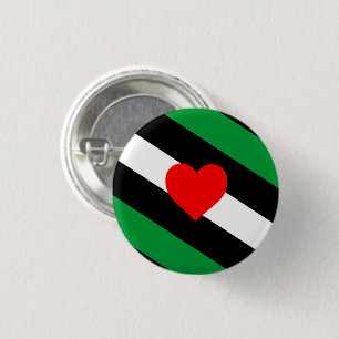 Badge Rond 2,50 Cm Drapeau de la Fierté de cuir Boi