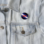 Badge Rond 2,50 Cm Drapeau de la fierté de jeu de chiot (En situation)