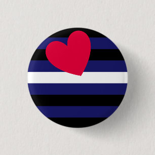 Badge Rond 2,50 Cm Drapeau de la Fierté en cuir