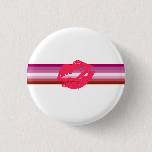 Badge Rond 2,50 Cm Drapeau de la fierté lesbienne (Devant)