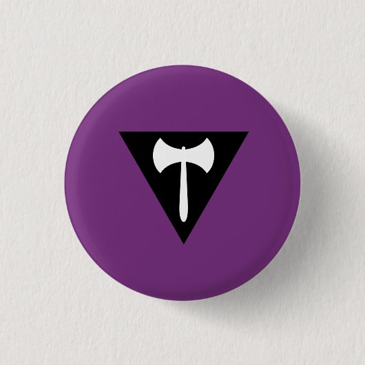 Badge Rond 2,50 Cm Drapeau de la fierté lesbienne (Devant)