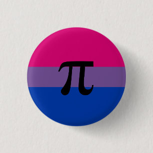 Badge Rond 2,50 Cm Drapeau de la Fierté polyamérale bisexuelle