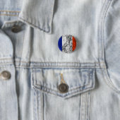 Badge Rond 2,50 Cm drapeau de la France (En situation)
