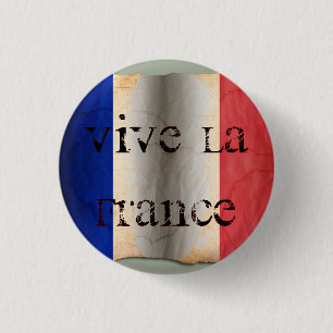 Badge Rond 2,50 Cm Drapeau de la France
