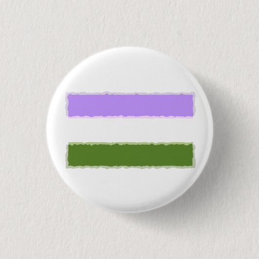 Badge Rond 2,50 Cm Drapeau de la Genderqueer Pride (Devant)