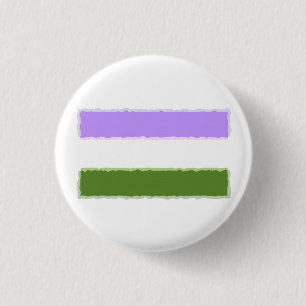 Badge Rond 2,50 Cm Drapeau de la Genderqueer Pride