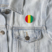 Badge Rond 2,50 Cm Drapeau de la Guinée (En situation)