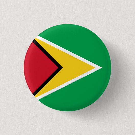 Badge Rond 2,50 Cm Drapeau de la Guyane (Devant)