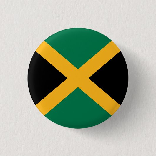 Badge Rond 2,50 Cm Drapeau de la Jamaïque (Devant)