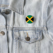 Badge Rond 2,50 Cm Drapeau de la Jamaïque (En situation)