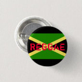 Badge Rond 2,50 Cm drapeau de la Jamaïque, REGGAE (Devant & derrière)